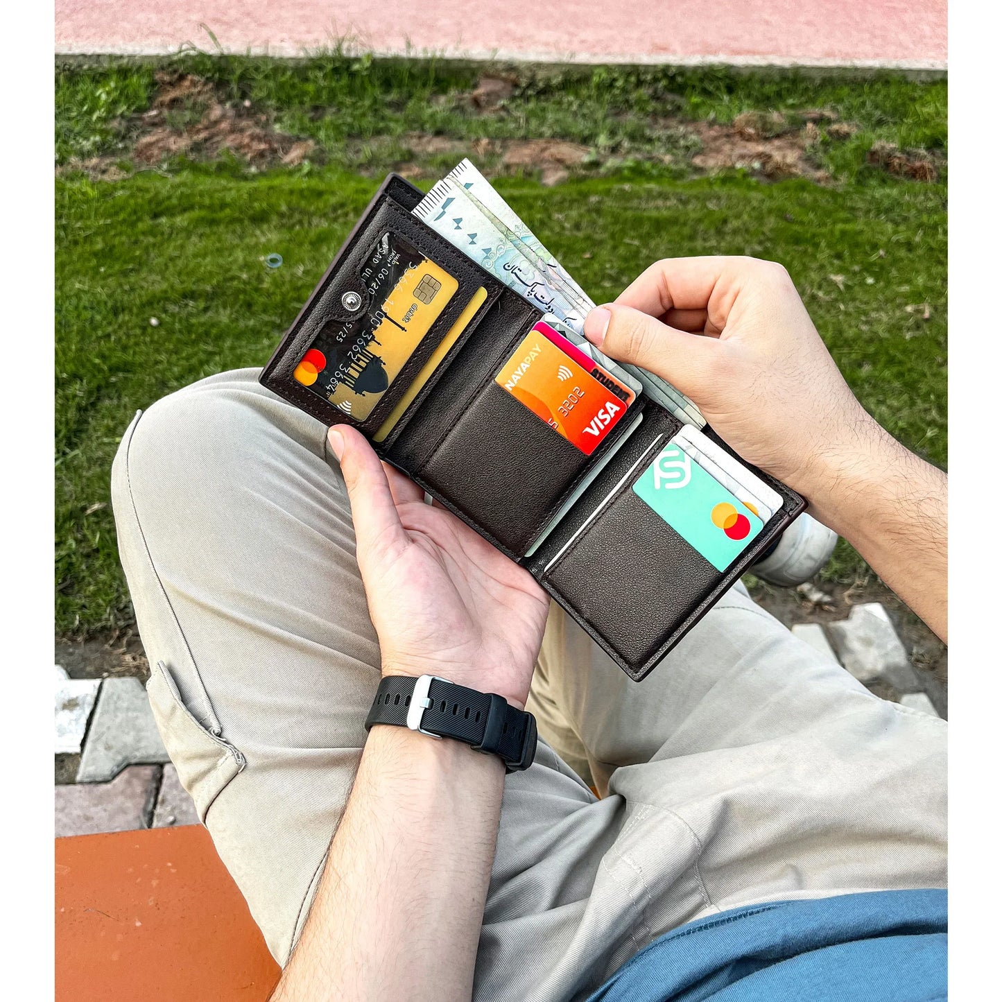 BALLERY TRIFOLD WALLET FOR MEN